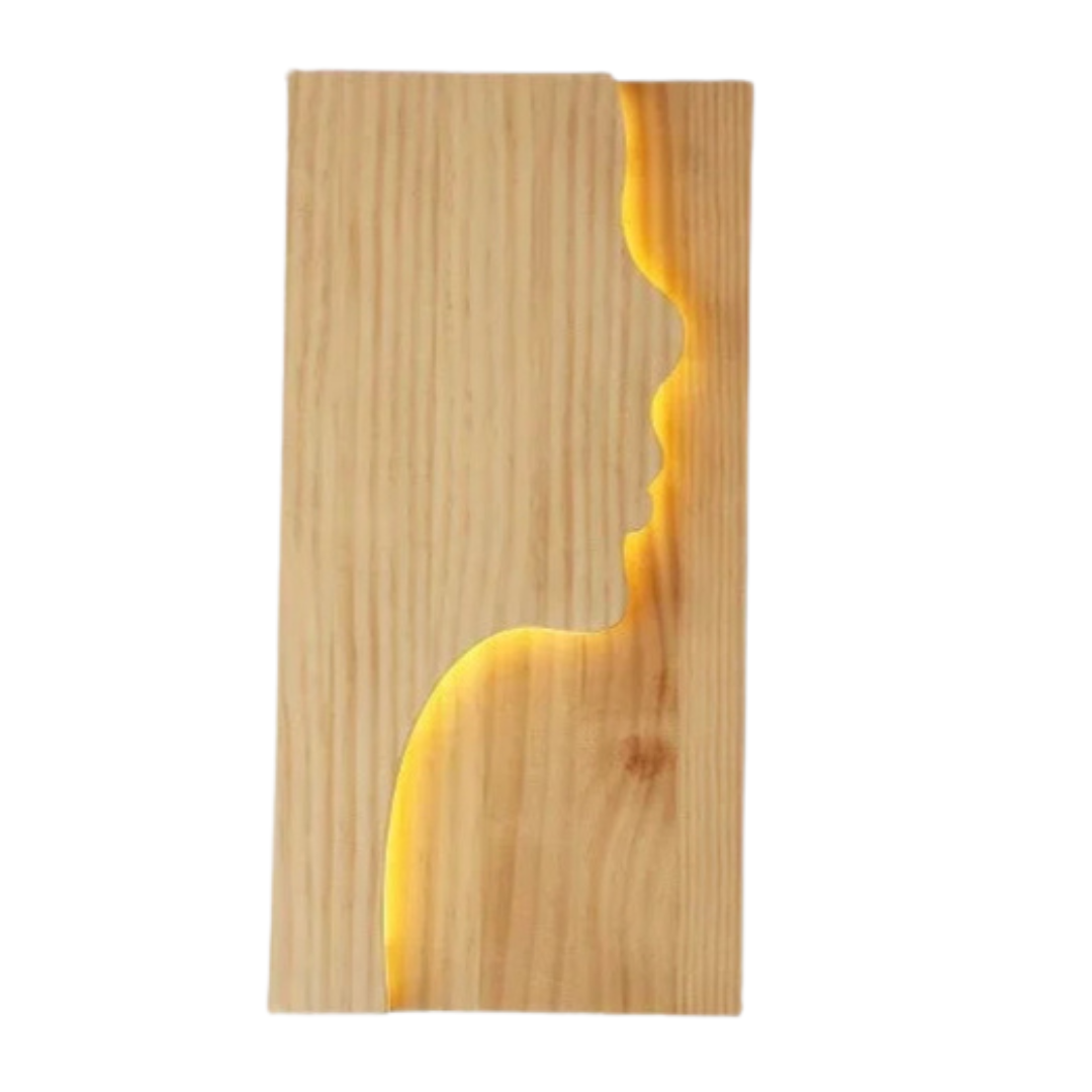 Iluminação de parede Formas - em madeira