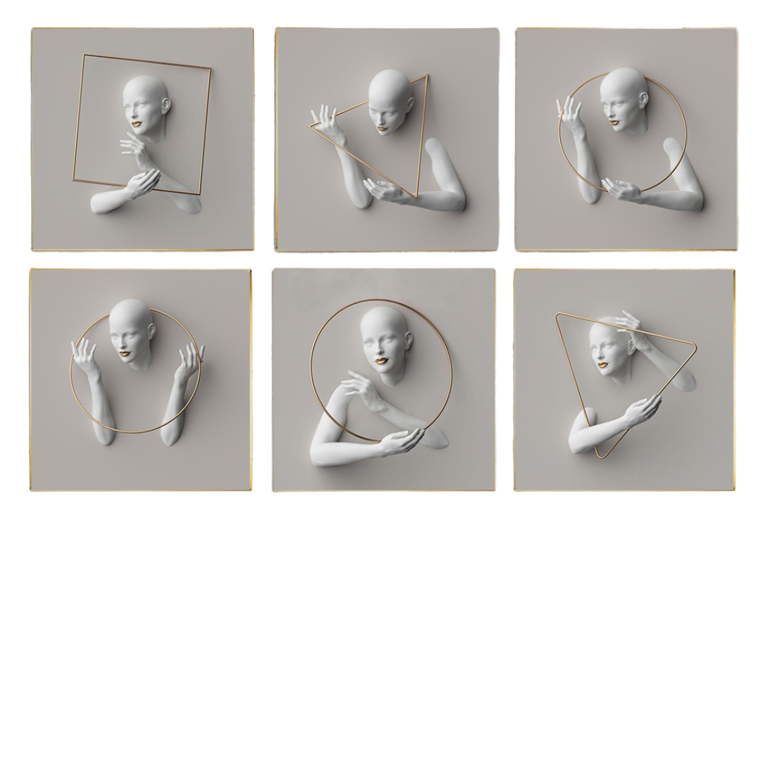 Telas Humanity - impressão 3D em canvas a prova d"agua