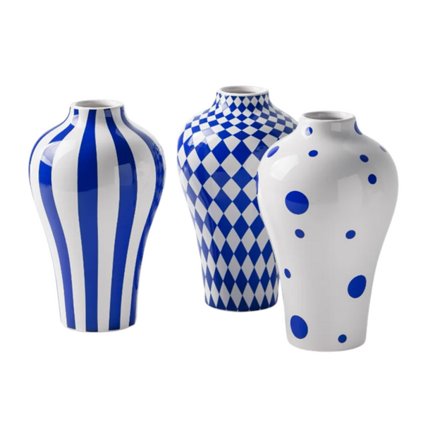 Linha de vasos Blue Ivy - em porcelana