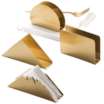 Porta guardanapos Gold - 04 Modelos