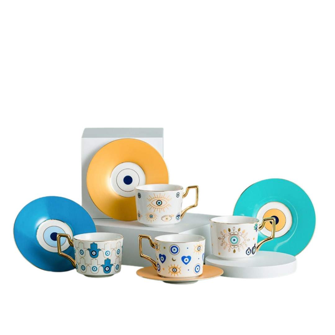 Xícara + Pires Mystical - em porcelana