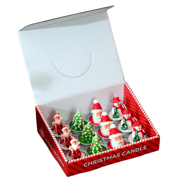 Kit 12 peças Velas Natal