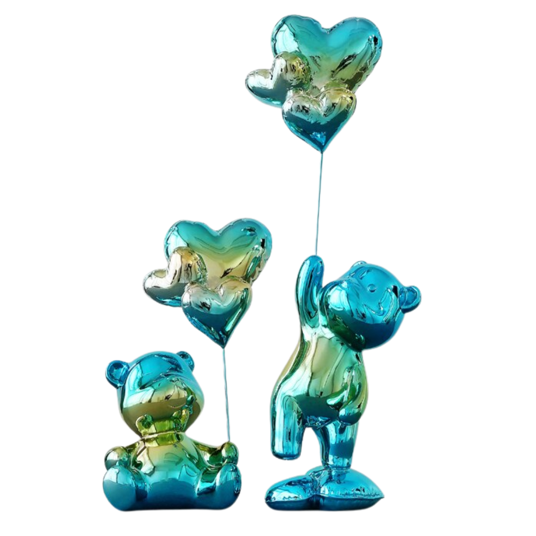 Adornos decorativos Love Balloon - pintura eletrostática