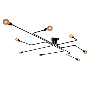 Lustre industrial moderno Arms - 03 Tamanhos