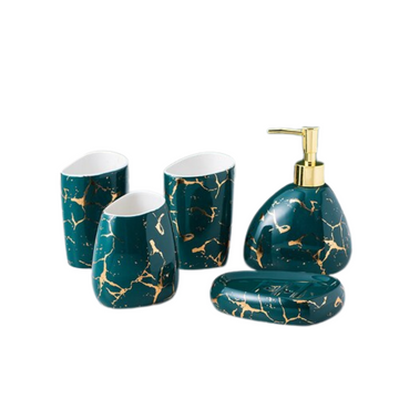 Acessórios para banheiro Marmorizado - 03 Cores