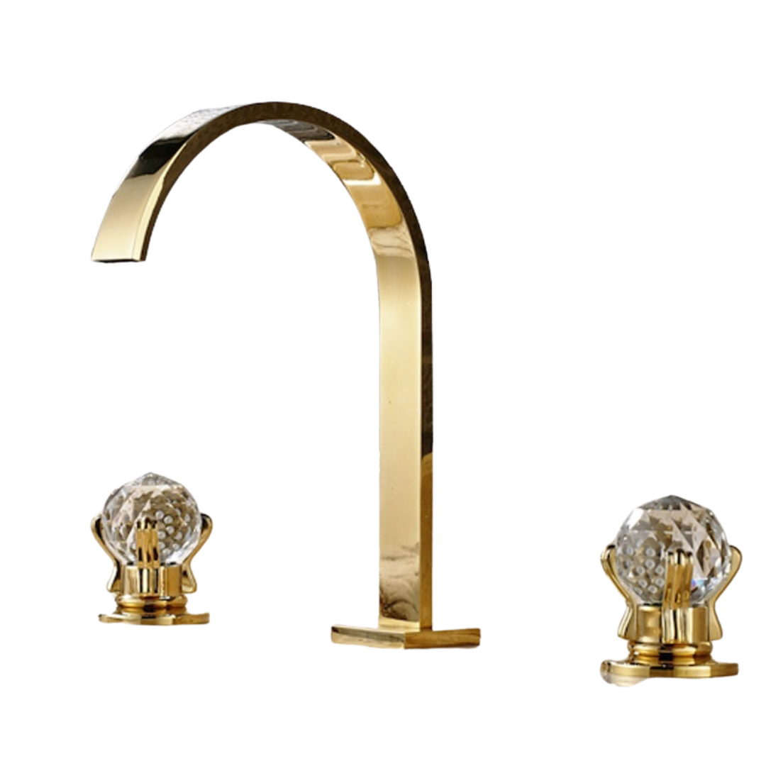 Torneira Eros com misturador em cristal - 03 Cores