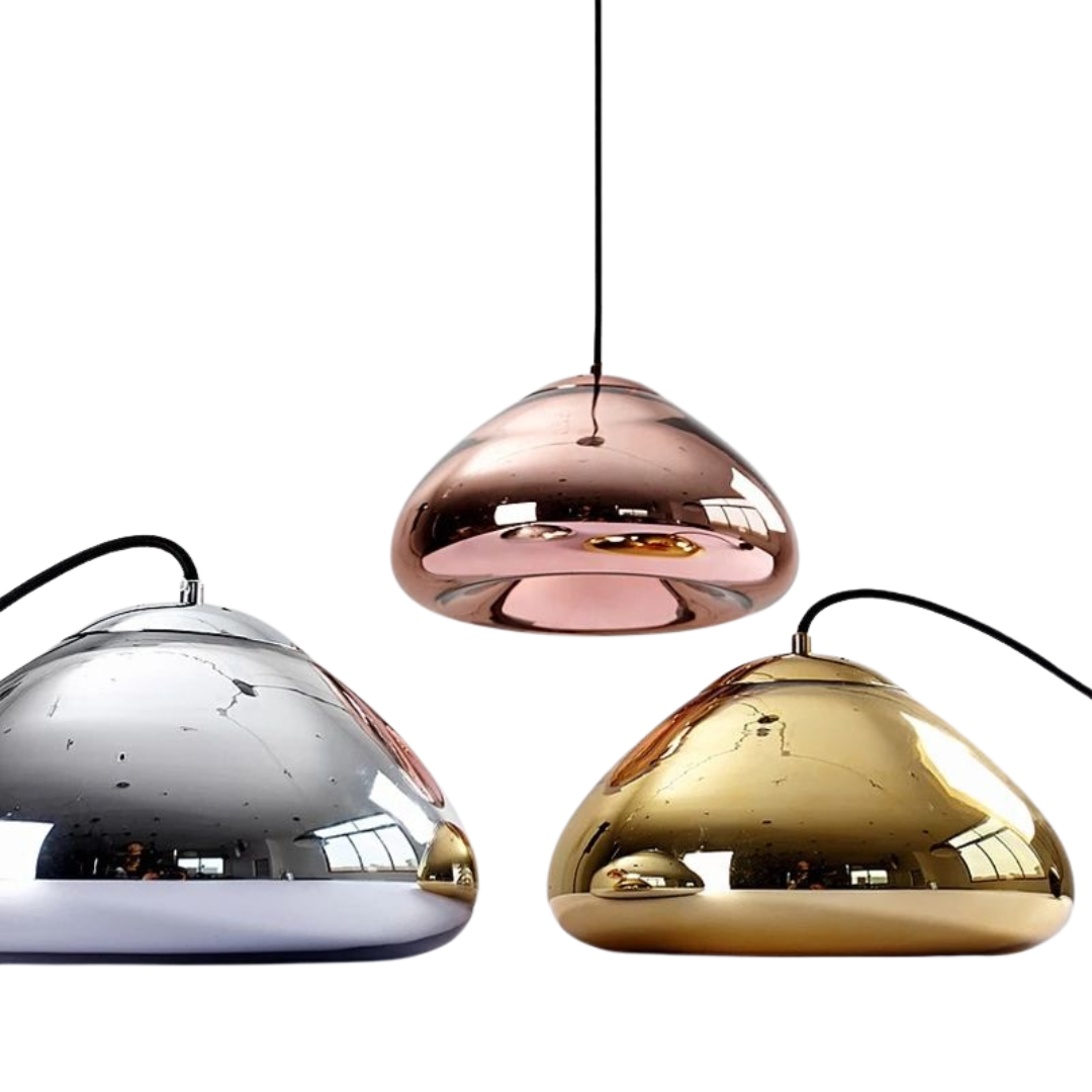 Pendentes em vidro Bean - 03 Cores