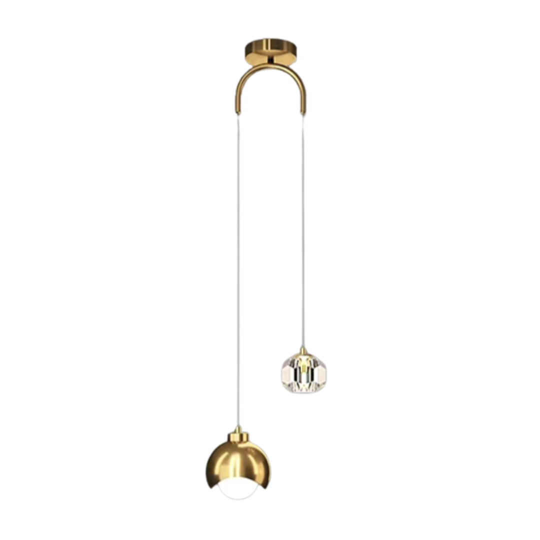 Pendente duplo Equilibrium - Metal & Cristal