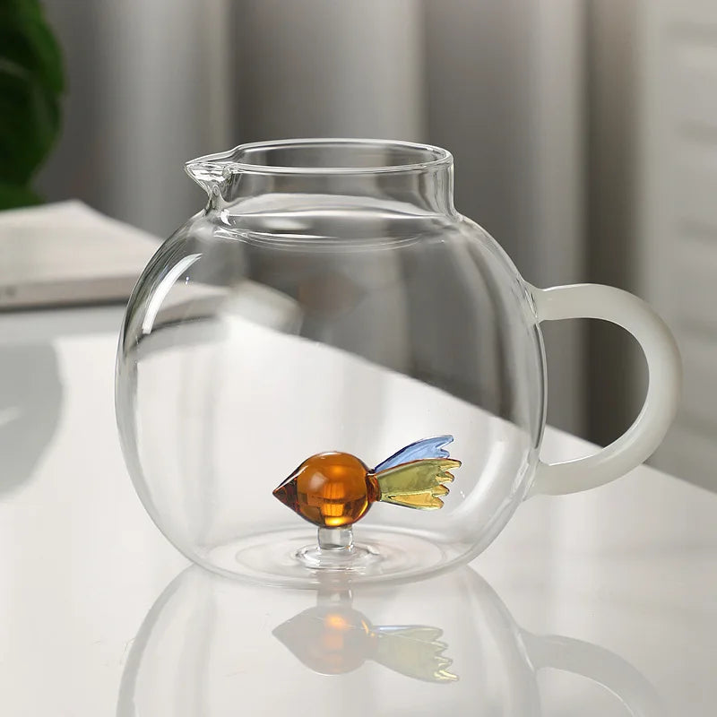 Jarra + Copos Fish - Jogo 3pcs