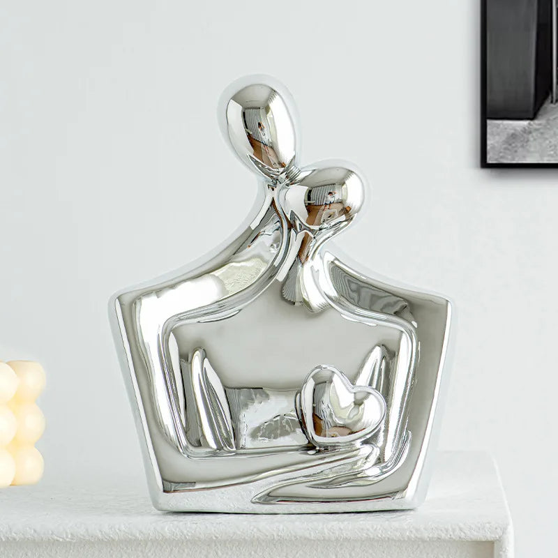 Escultura Couple - Dourado ou Prata
