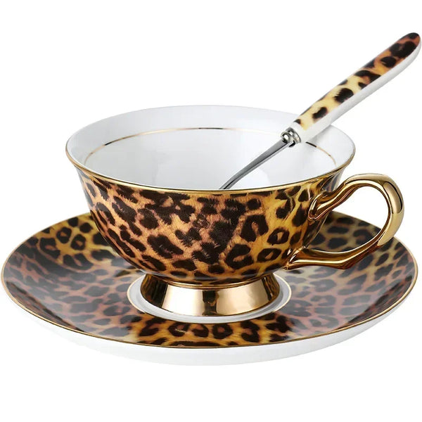Conjunto de xícaras Lepard - em porcelana