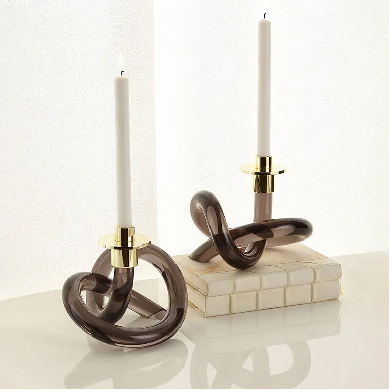 Castiçal em acrílico - Jogo 2pcs