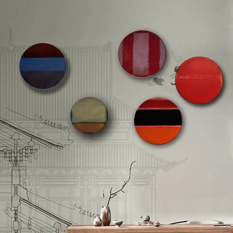 Pratos decorativos Mark Rothko - em cerâmica