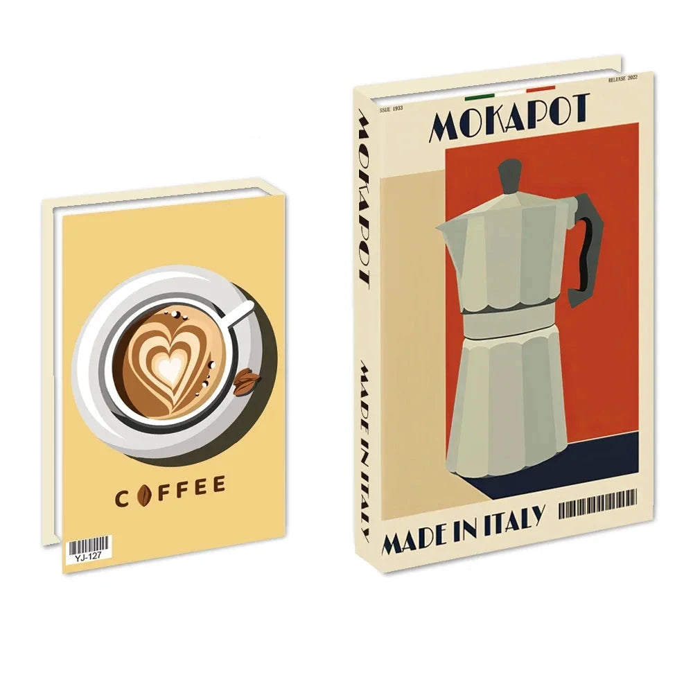 Livro Caixa Decorativo - Série Café