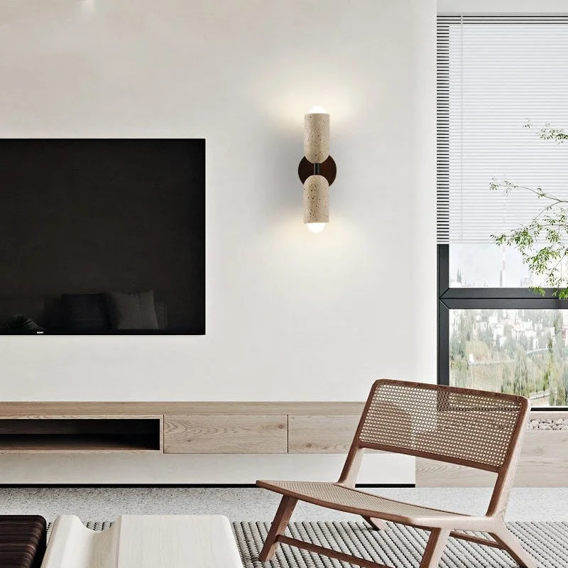 Arandela Travertino Cone - 02 Cores