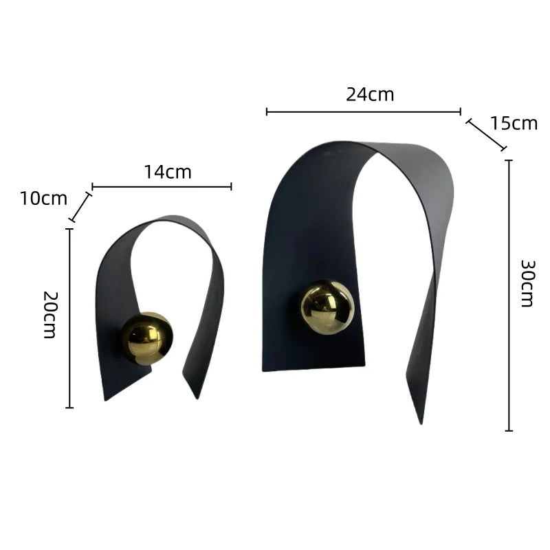 Adornos decorativos em Metal - design moderno