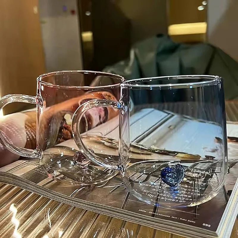 Copos degradê escultura coração