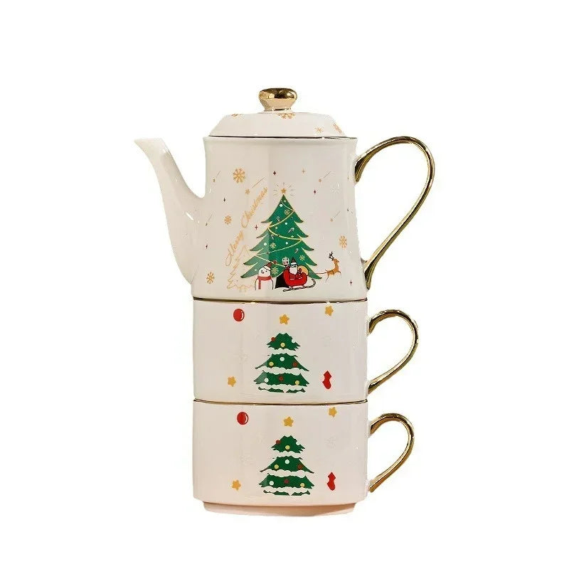Kit 3pcs Natal - em cerâmica