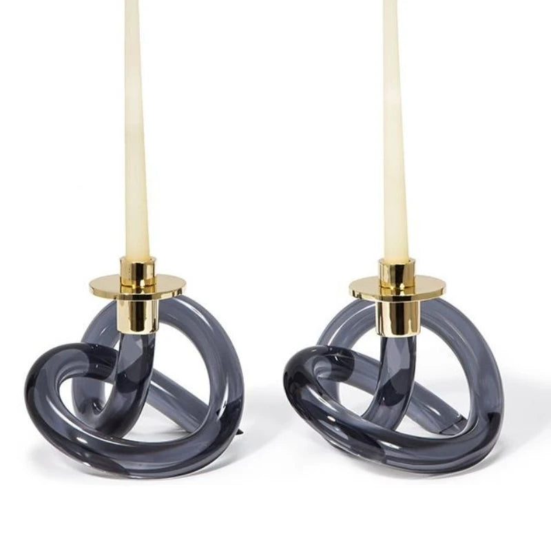 Castiçal em acrílico - Jogo 2pcs