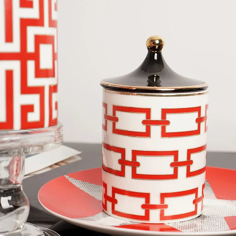 Porta Objetos/Velas Veneza - em porcelana