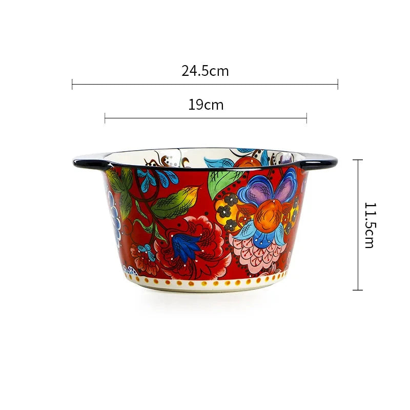 Bowl de cerâmica Colors - pintado à mão
