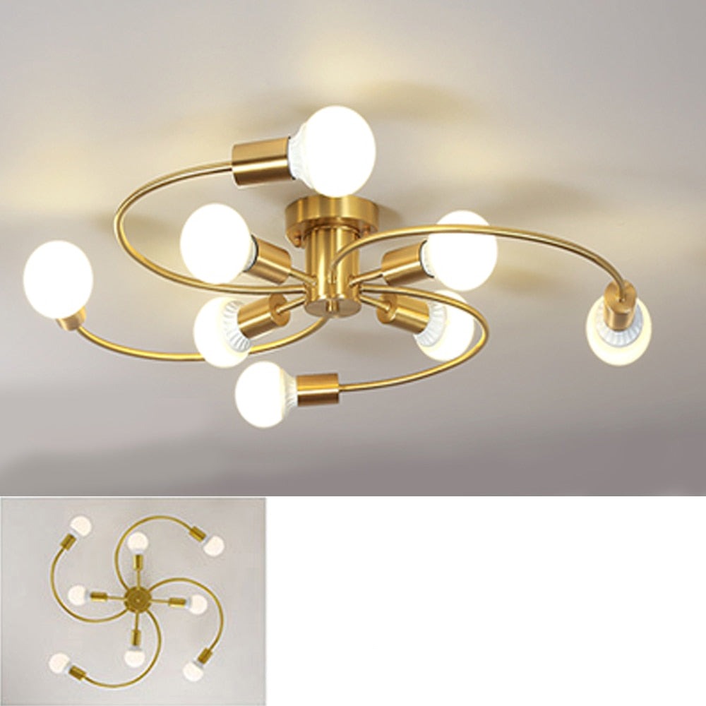 Luminária de teto Curvas - moderno e elegante