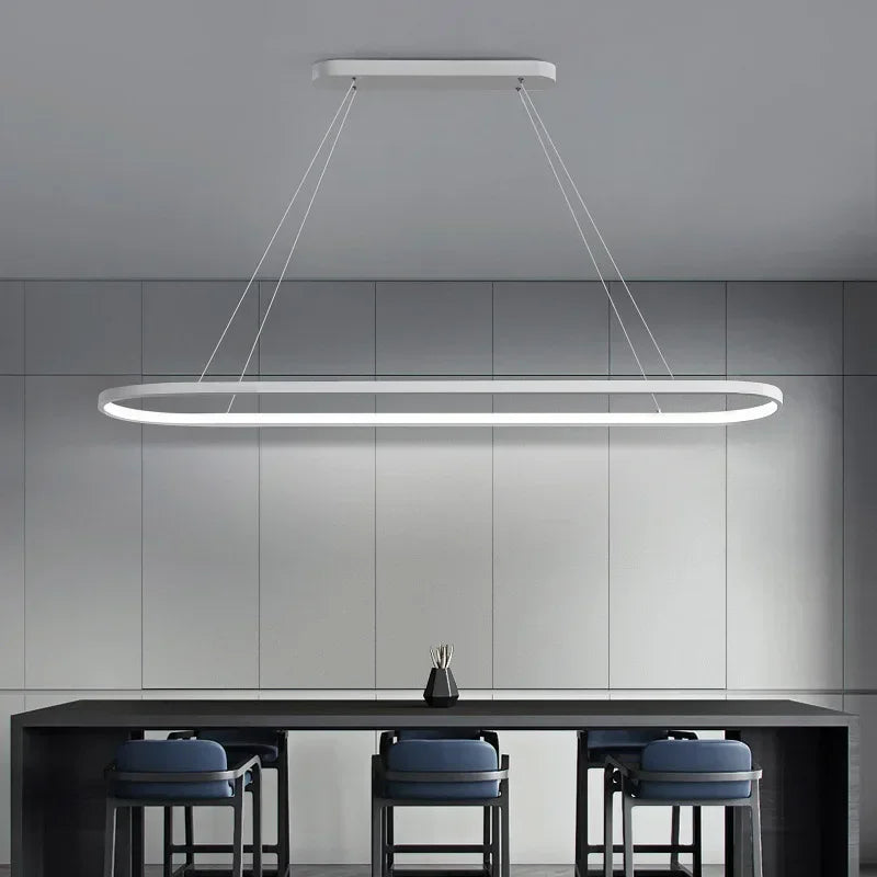 Lustre em led Oval - 02 Opções de tamanho