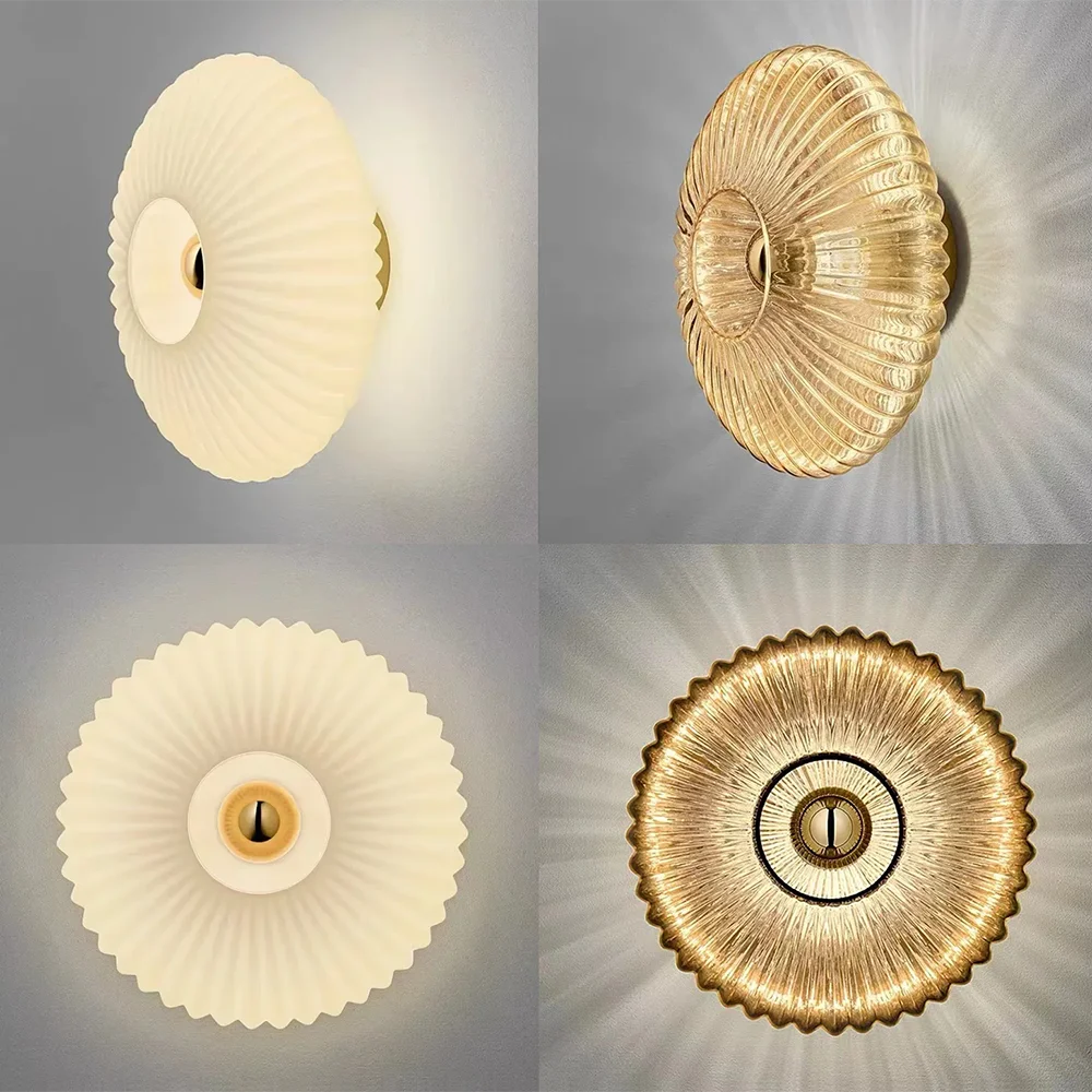 Arandela Eleganza - em vidro canelado