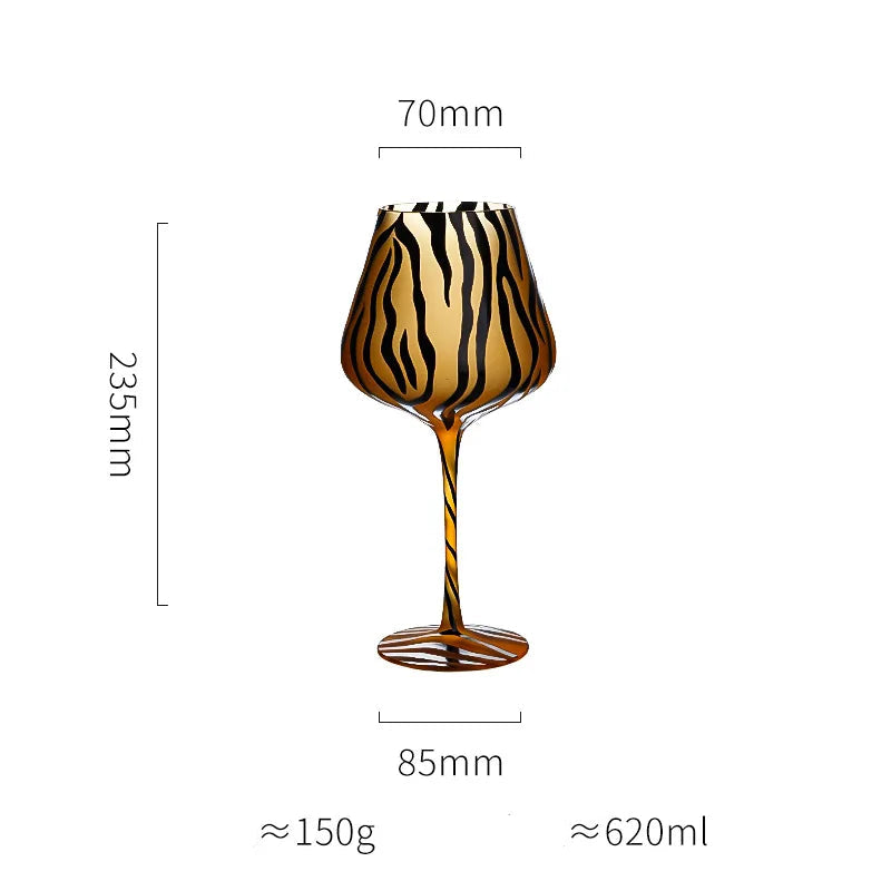 Taças em cristal Animal Print - Individual ou Jogo 2pcs