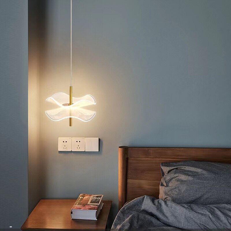 Pendentes Lotus - em metal e led acrílico