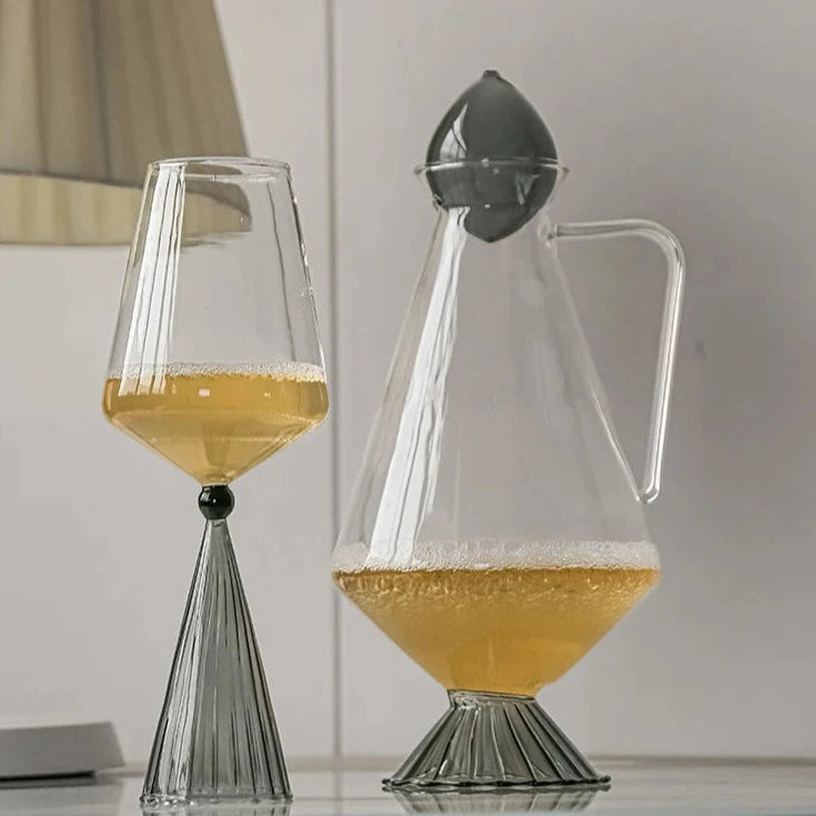 Jarra Decanter & Taças Onix Design - 04 Modelos