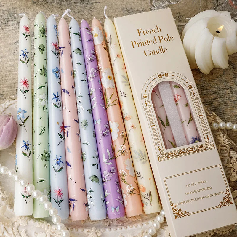 Velas estampadas - Kit 02pcs