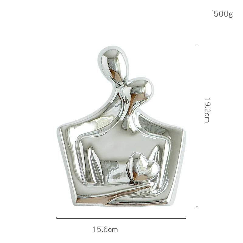 Escultura Couple - Dourado ou Prata