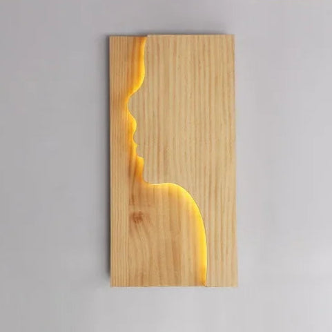 Iluminação de parede Formas - em madeira