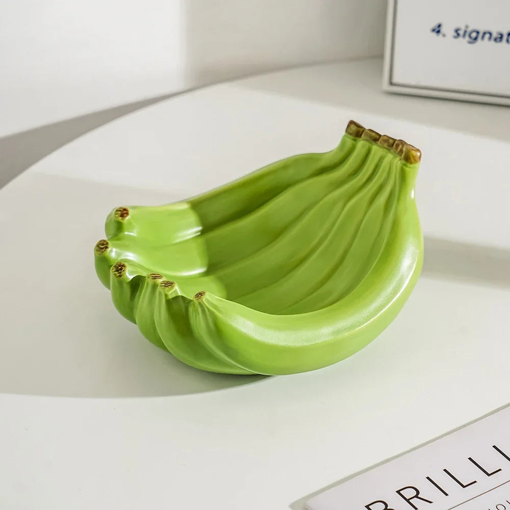 Fruteira/Porta Objetos Banana - cerâmica