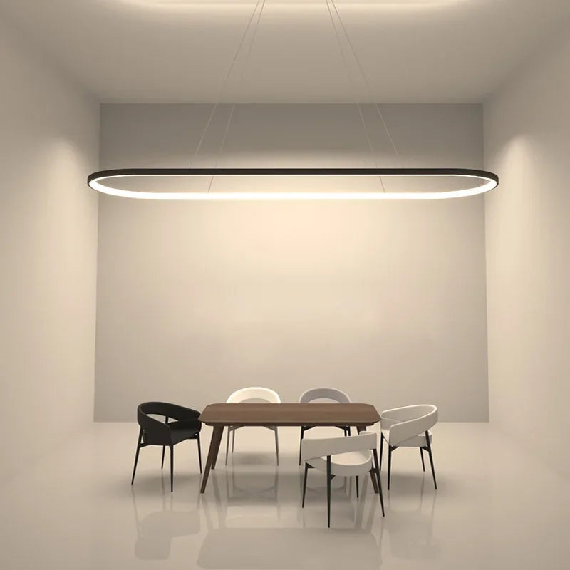 Lustre em led Oval - 02 Opções de tamanho