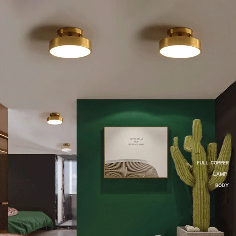 Luminária de teto em Led - Dourado ou Preto