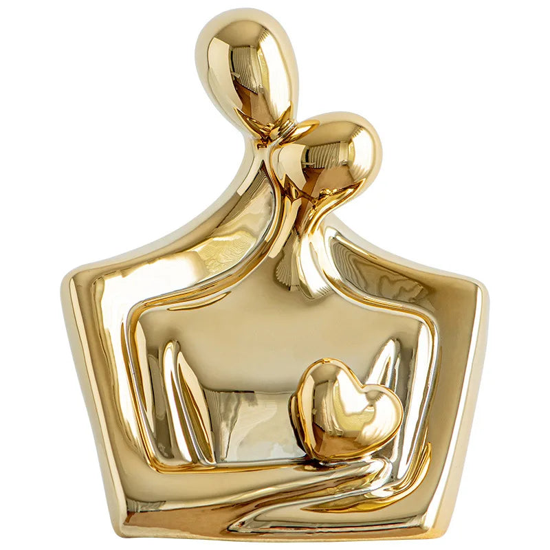 Escultura Couple - Dourado ou Prata