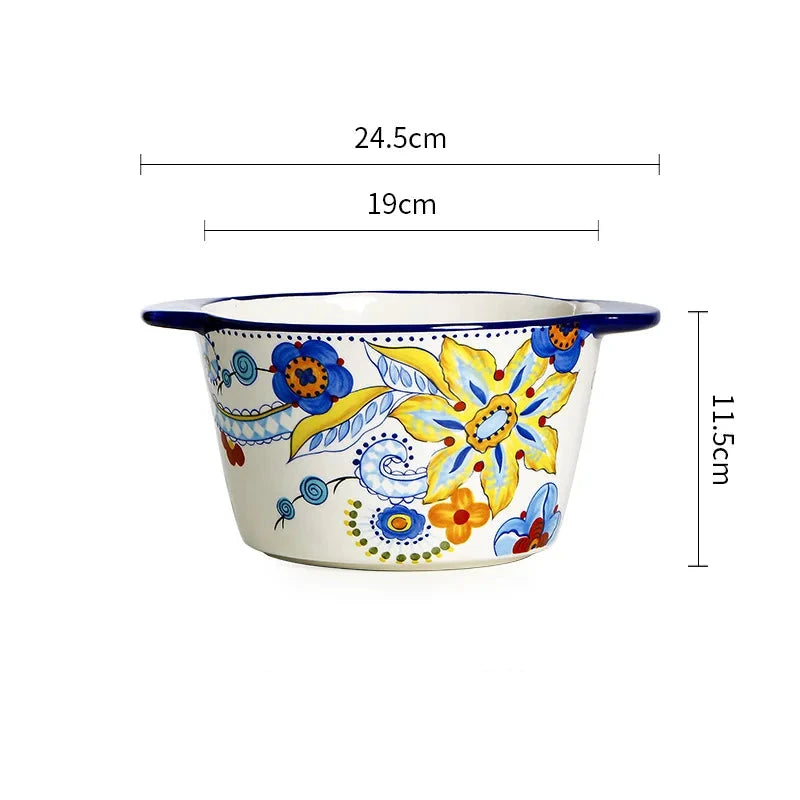 Bowl de cerâmica Colors - pintado à mão