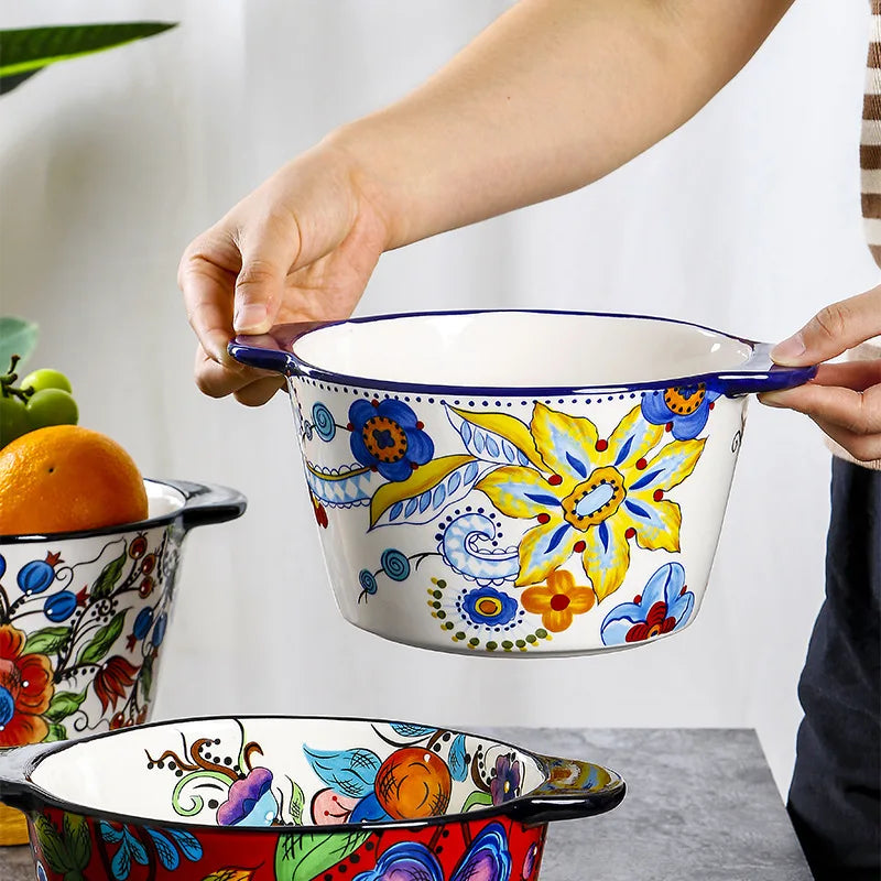 Bowl de cerâmica Colors - pintado à mão