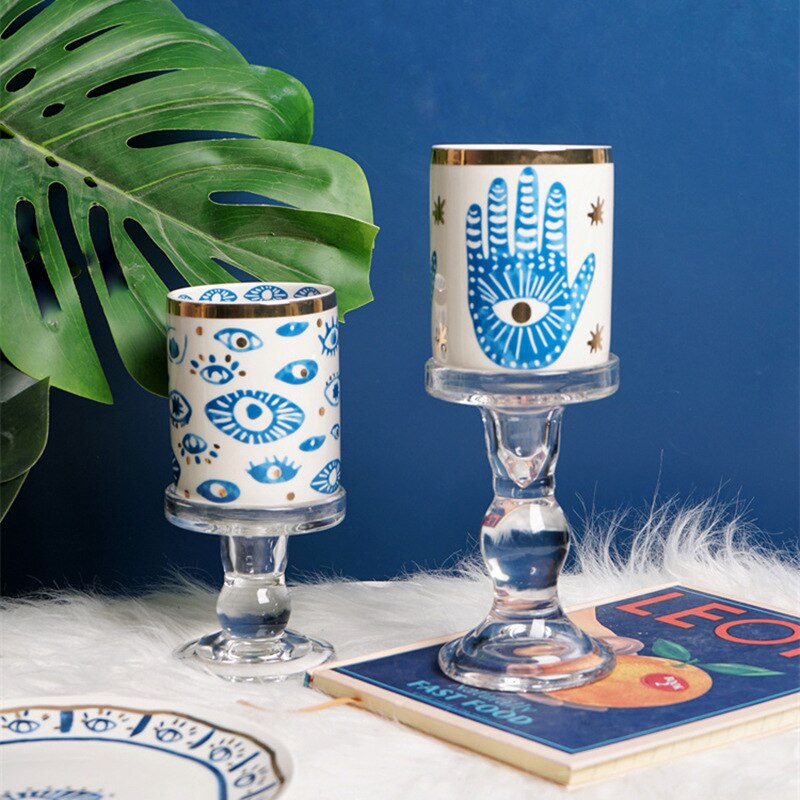 Linha mystical pintada a mão - cerâmica artesanal