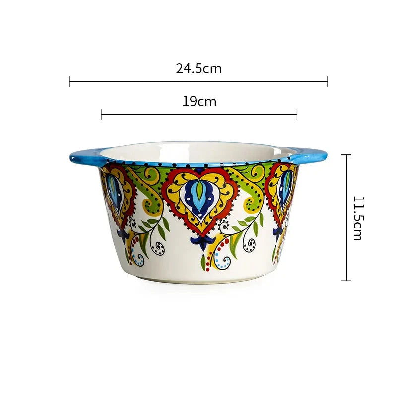 Bowl de cerâmica Colors - pintado à mão