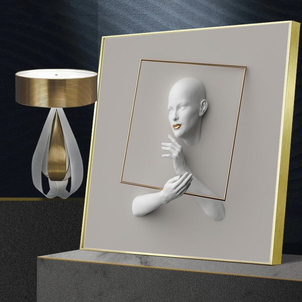 Telas Humanity - impressão 3D em canvas a prova d"agua