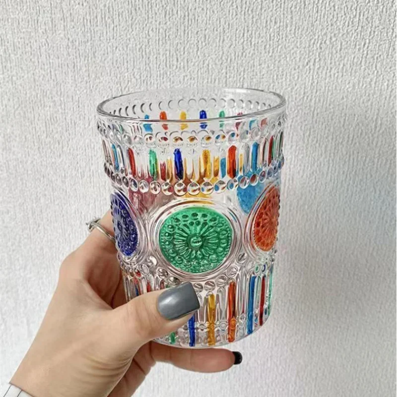 Copos pintados a mão Vitral - 02 Tamanhos