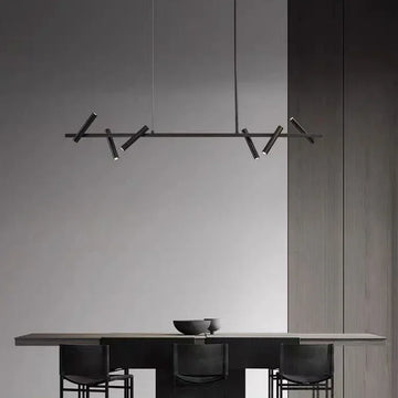 Lustre linear 6 spots direcionáveis - 120cm