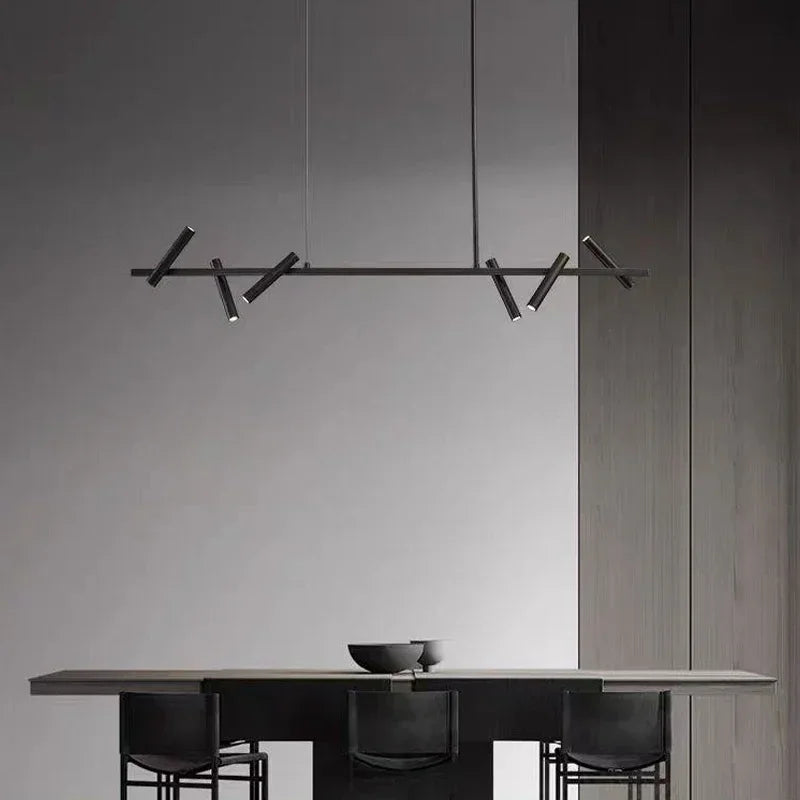 Lustre linear 6 spots direcionáveis - 120cm