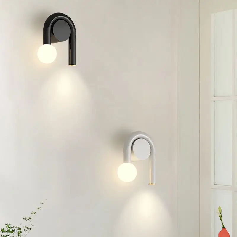 Arandela em led U - design moderno