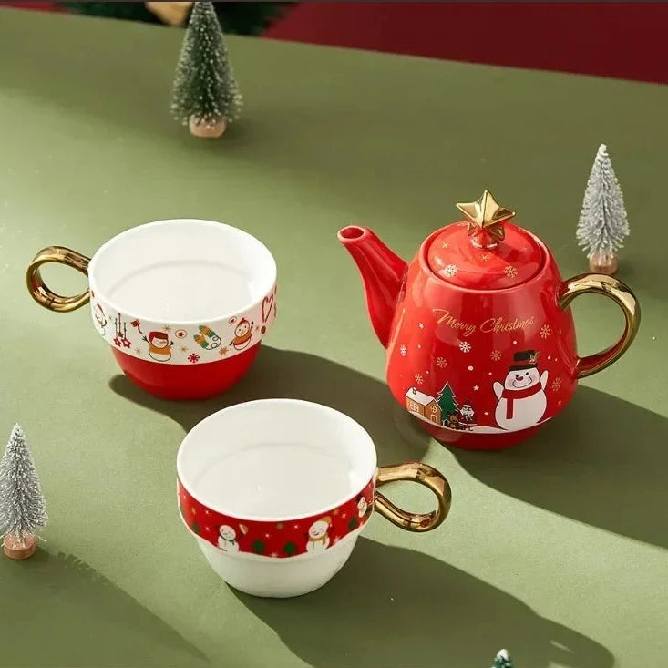 Jogo de chá Natal 3pcs - 04 modelos