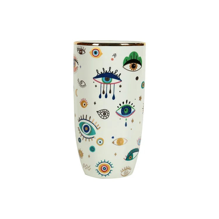 Kit 2pcs em cerâmica Mystical - Vaso + Adorno decorativo