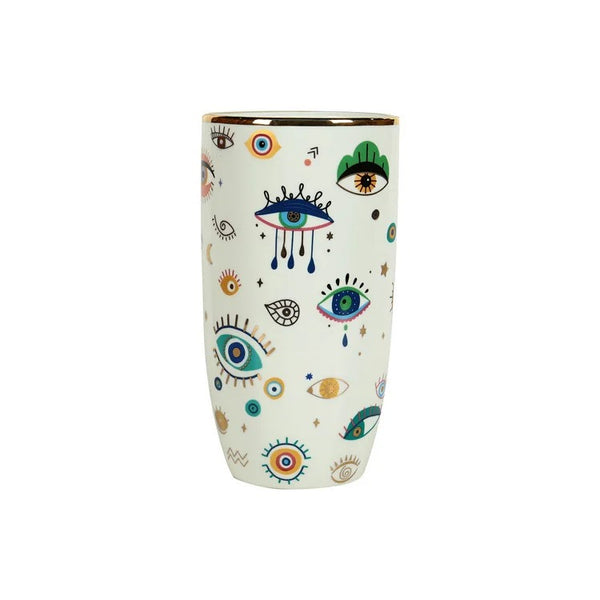 Kit 2pcs em cerâmica Mystical - Vaso + Adorno decorativo